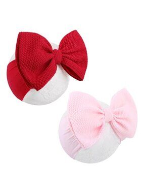 Baby Girl Headbands Bow Nylon Headband Soft Stretch Infant Toddler Hair 0-6Month